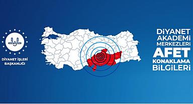 Diyanet Akademi Merkezleri Afet Konaklama Yerleri