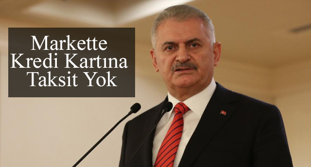 Markette kredi kartına taksit yok!