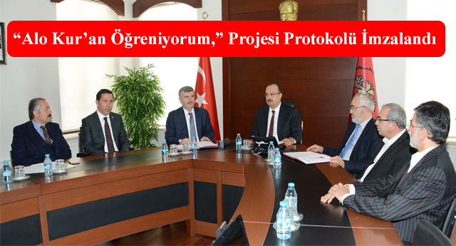 Konya da 'Alo Kur'an Öğreniyorum,' Projesi Protokolü İmzalandı