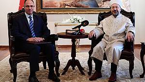 Başkan Erbaş, Filistin Büyükelçisi Mustafa’yı kabul etti