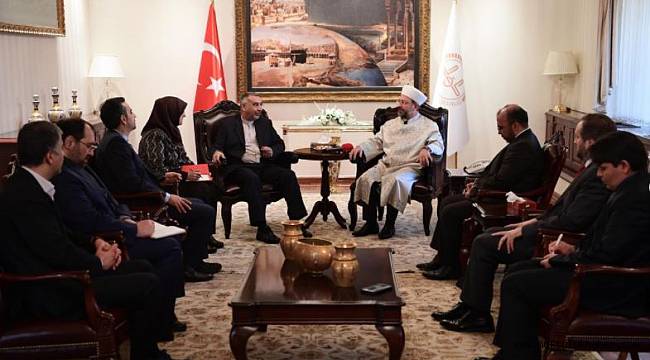 Başkan Erbaş, İran Ankara Büyükelçisi Fard’ı kabul etti