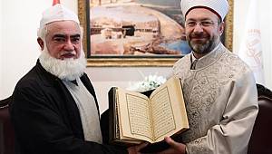 Başkan Erbaş, Pakistan Din İşleri Bakan Vekili’ni kabul etti