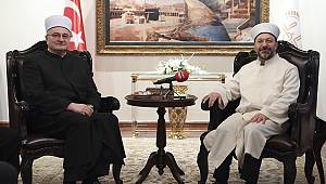 Başkan Erbaş, Hırvatistan İslam Birliği Başkanı kabul etti