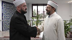 Başkan Erbaş, Reisul Ulema Nasufoviç’i kabul etti.