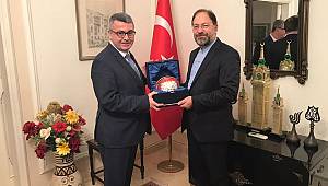 Başkan ERBAŞ,Büyükelçi Şen’i ziyaret etti.