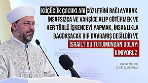 Başkan Erbaş dan İsrail'e Kınama