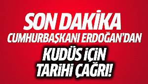 Erdoğan: Kudüs'ü Filistin'in başkenti olarak tanıyalım