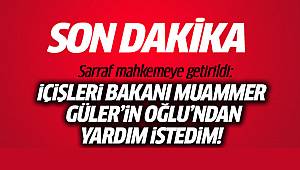 'İçişleri bakanı Muammer Güler'in oğlu ve Barış Güler'den yardım istedim'