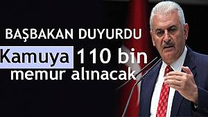 Kamuya 110 bin memur alınacak