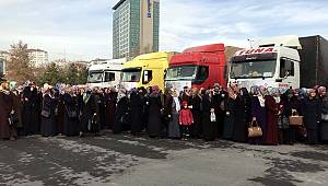  Kayseri'den Suriyelilere 11 Tır Un