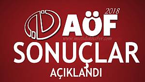 2018 AOF Güz Dönemi Sonuçları Açıklandı.