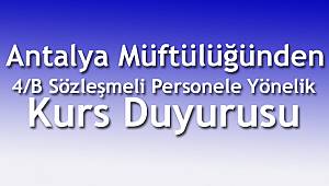4/B Sözleşmeli Personele Yönelik Kurs Duyurusu