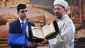 Erbaş, Filistin direnişinin sembolü Cuneydi'yi kabul etti.