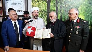 Başkan Erbaş'tan Afrin şehidinin ailesine taziye ziyareti