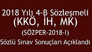 4-B Sözleşmeli Sözlü Sınav Sonuçları Açıklandı