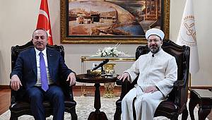 Dışişleri Bakanı’ndan Diyanet’e ziyaret
