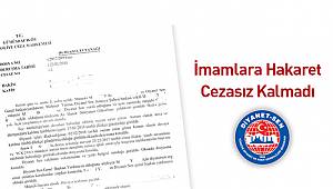 İmamlara Hakaret Cezasız Kalmadı