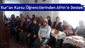 Kur’an Kursu Öğrencilerinden Afrin’e Destek
