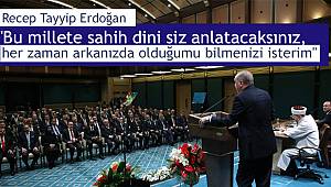 Cumhurbaşkanı Recep Tayyip Erdoğan, il müftülerini kabul etti