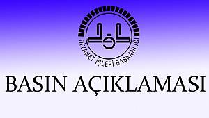 Diyanetten Basın Açıklaması