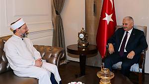 Başbakan Binali Yıldırım, Başkan Ali Erbaş'ı kabul etti