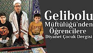 Gelibolu da Öğrencilere Diyanet Çocuk Dergisi