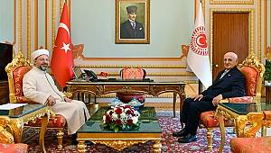 TBMM Başkanı Kahraman, Başkan Erbaş’ı kabul etti