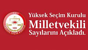 YSK İl İl Milletvekili Sayılarını Açıkladı.
