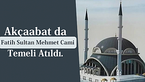 Akçaabat da Fatih Sultan Mehmet Cami Temeli Atıldı.