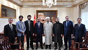 Erbaş, Afganistan Hac ve Din İşleri Bakanı Osmani’yi kabul etti