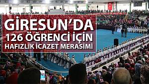 Giresunda 126 Hafıza İcazet Merasimi