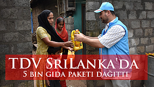 TDV Sri Lanka'da 5 bin gıda paketi dağıttı