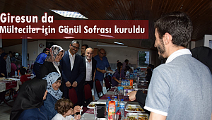 Giresun da Mülteciler için gönül sofrası kuruldu