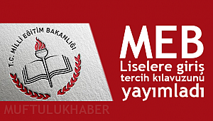 MEB Liselere giriş tercih kılavuzunu yayımladı