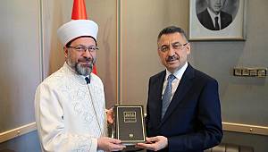 Cumhurbaşkanı Yardımcısı Oktay,Başkan Erbaş'ı kabul etti