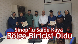Sinop’lu Saide Kaya Bölge Biricisi Oldu