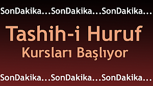 Tashih-i Huruf Kursları başlıyor.