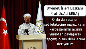 Başkan Ali Erbaş dan Geçmiş olsun Mesajı