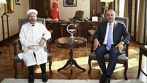 Erbaş’tan Dışişleri Bakanı’na hayırlı olsun ziyareti