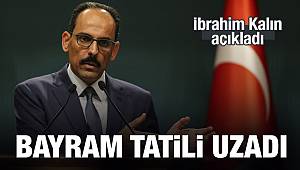 Kurban Bayramı tatili 9 gün