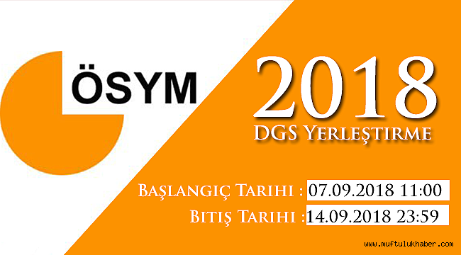 2018 DGS Tercihleri Başladı
