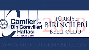Camiler ve Din Görevliler Haftası Türkiye birincileri belli oldu