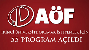 İkinci üniversite okumak isteyenler için 55 program açıldı