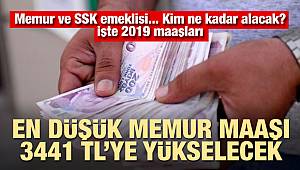 İşte zamlı memur ve emekli maaşlarI