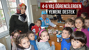 4-6 yaş arası Kur'an kursu öğrencilerden Yemen'e destek