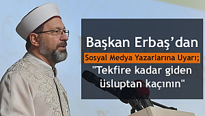 Başkan ERBAŞ dan Uyarı
