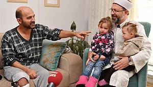  Erbaş, 15 Temmuz Gazisi Doygunbaş’ı ziyaret etti.