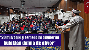 Erbaş Mardin de Üniversite Öğrencileri ile buluştu