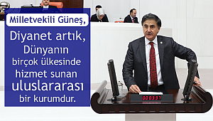 Milletvekili Güneş, bütçe görüşmelerinde konuştu