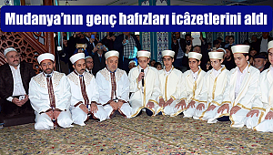 Mudanya da genç hafızlar icâzetlerini aldı